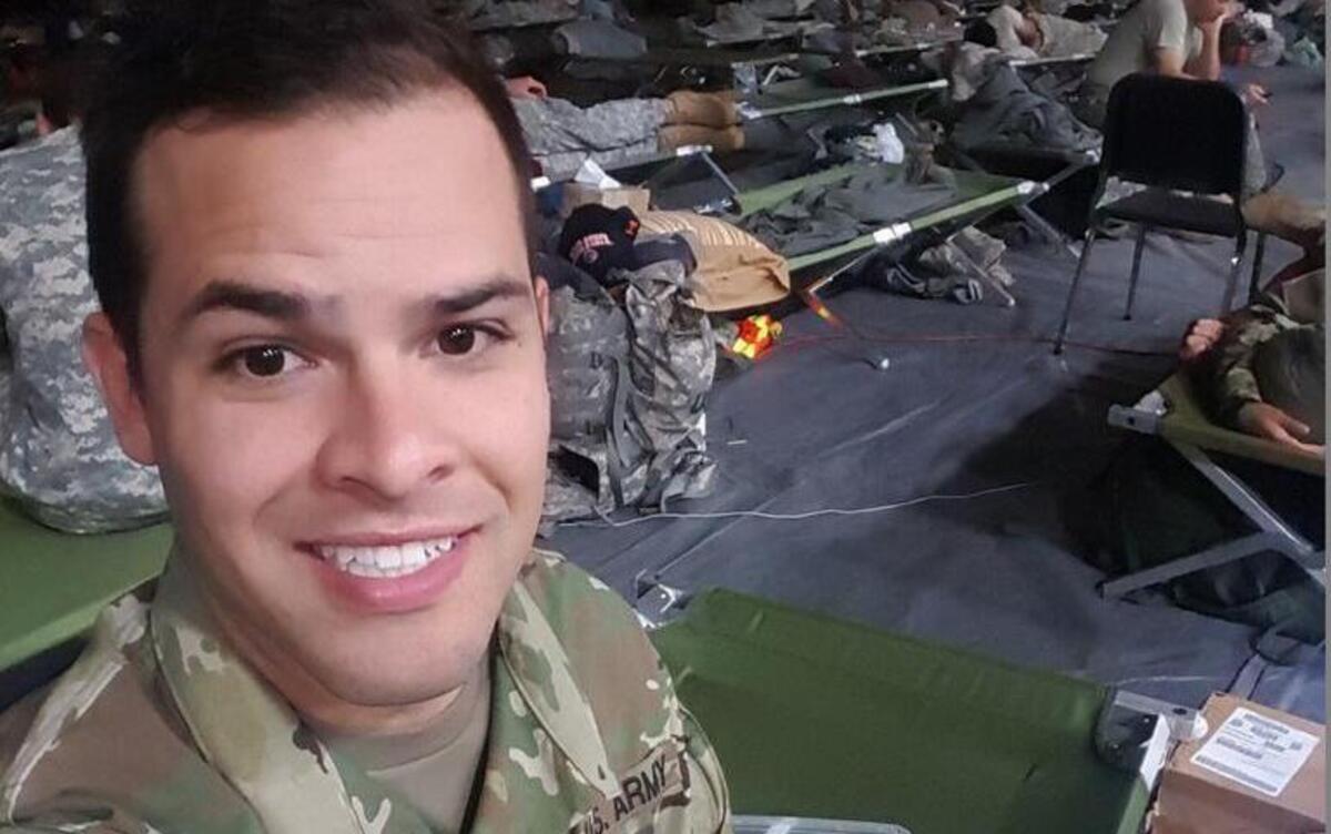 Sgt. Kevin Westwood, 25, of the S.C. Army National Guard has been deployed since Oct. 4, helping Palmetto State residents whose homes have been flooded.