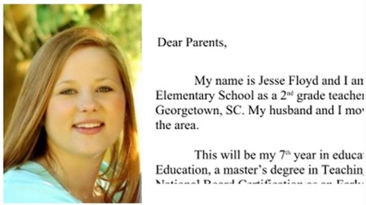 Jesse Floyd, the pregnant Hilton Head Island teacher, was killed Tuesday in a three-vehicle crash in Bluffton, S.C.
