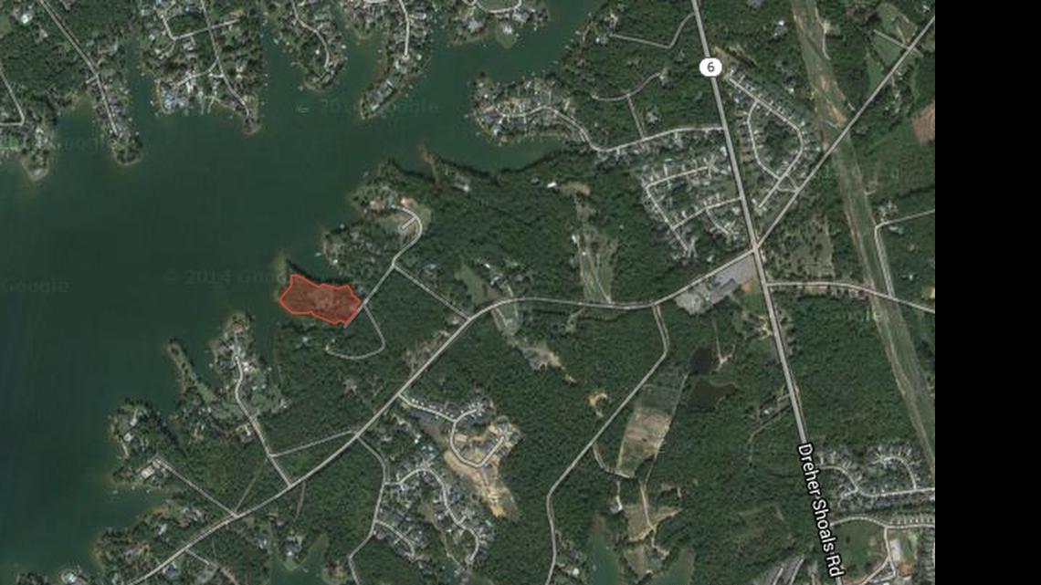 
Aerial view of proposed site for new Lake Murray recreation area.
