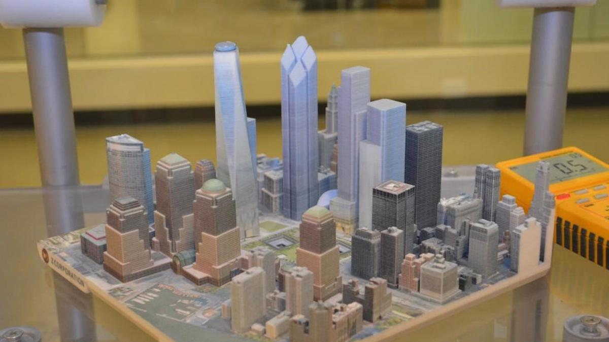 In this 2013 file photo, employees at 3D Systems in Rock Hill started with a three-dimensional computer representation to create a miniature downtown city displayed at the company’s headquarters in the Waterford Business Park. The city model was built one layer – no bigger than the width of a human hair – at a time.