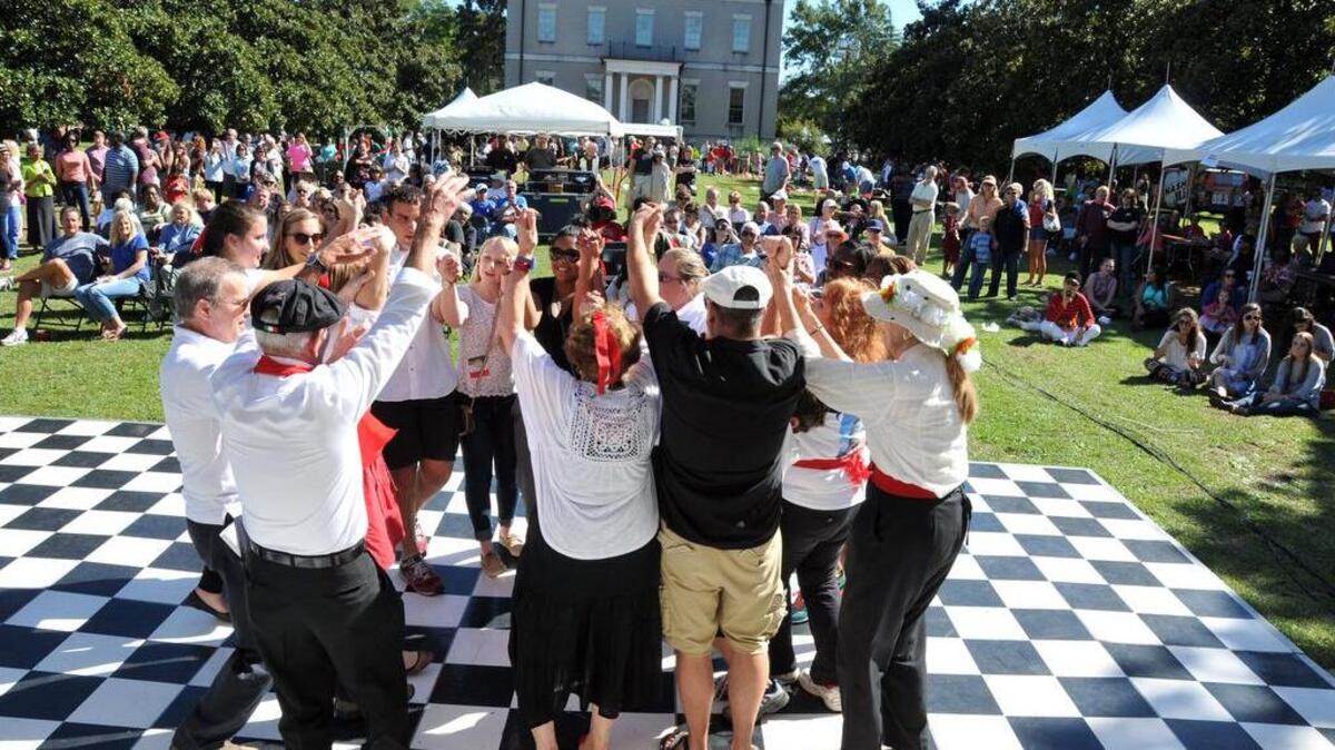 A crowd dances the Tarantella during the 2014 Italian Festival, one of downtown Columbia’s most popular events, which receives public meal-tax money to help with festival expenses.
