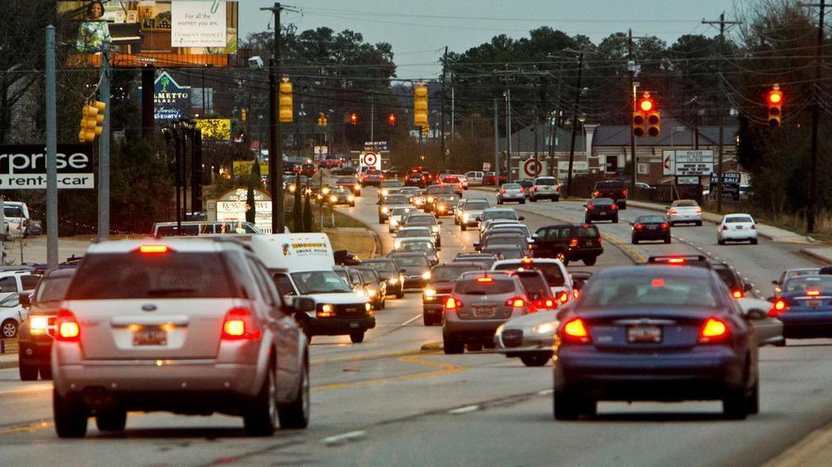 Congestion is increasing on many roads in the Columbia area.