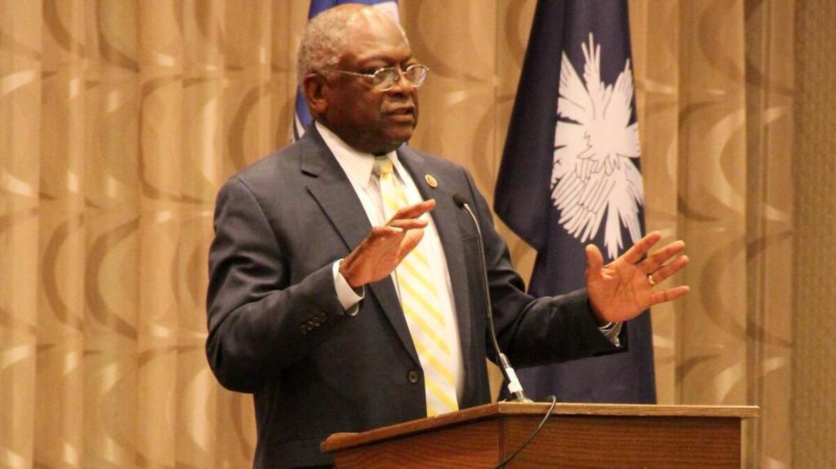 S.C. Congressman Jim Clyburn got in some practice for his upcoming speech at the Democratic National Convention when he spoke to S.C. delegates on Tuesday. Clyburn is expected to speak on Thursday.