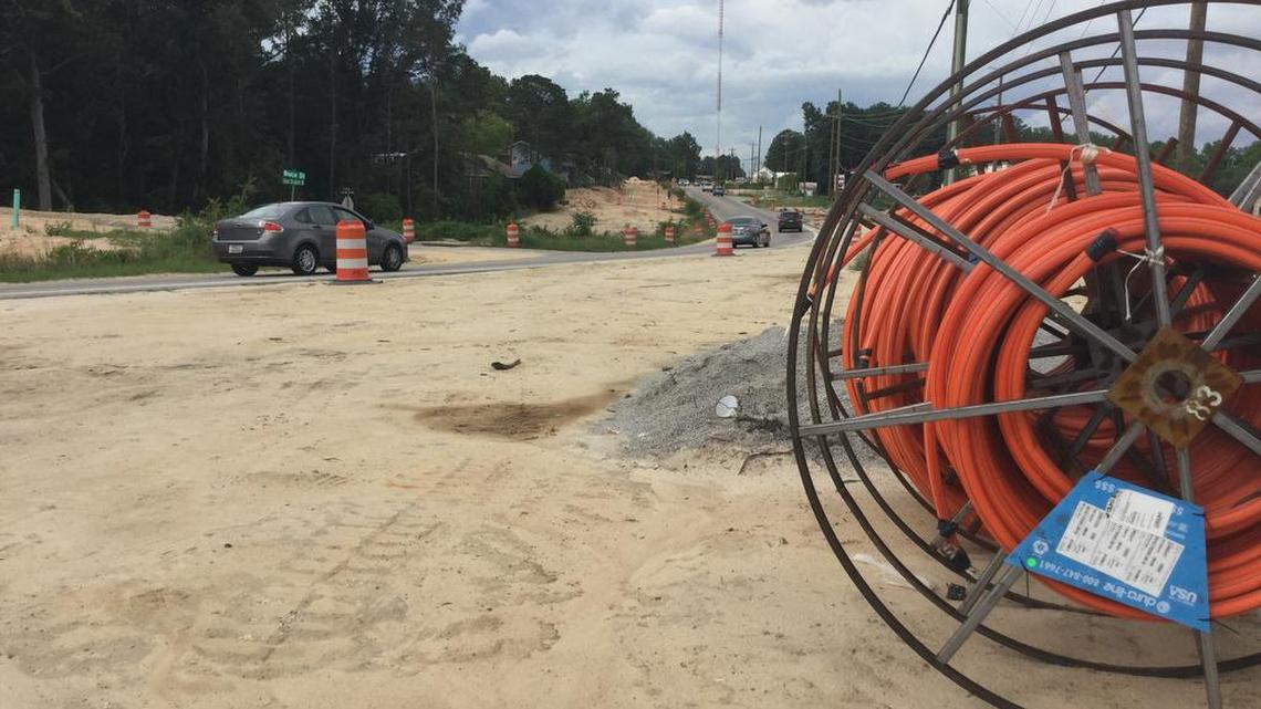 A widening project on Hard Scrabble Road is going slowly due to complicated utility work.