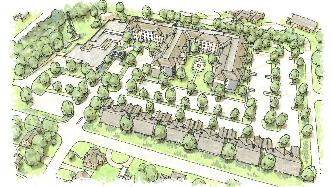 A rendering of the planned expansion of the Still Hopes retirement community.