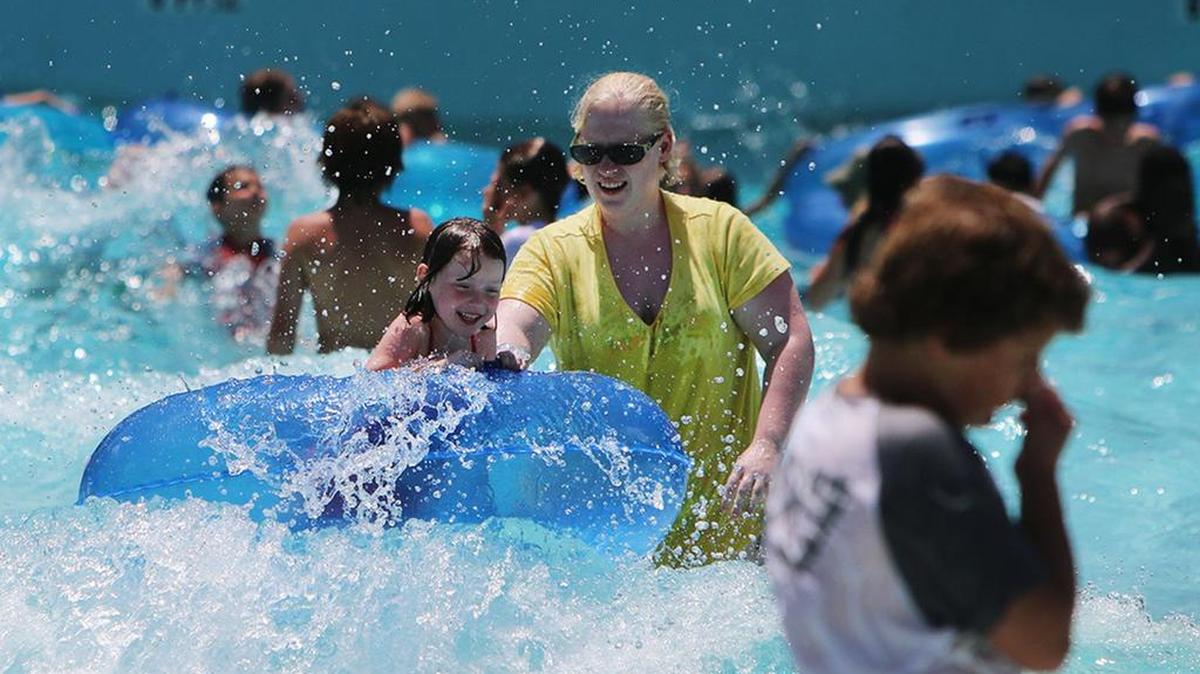 Kristi Hewitt and her daughter Emma, 5, of Columbia, spend time playing in the wave pool at Whirlin’ Waters Adventure Waterpark in North Charleston last year. Richland County is planning to build a $20 million-plus waterpark in Richland Northeast that could be the largest in the state.