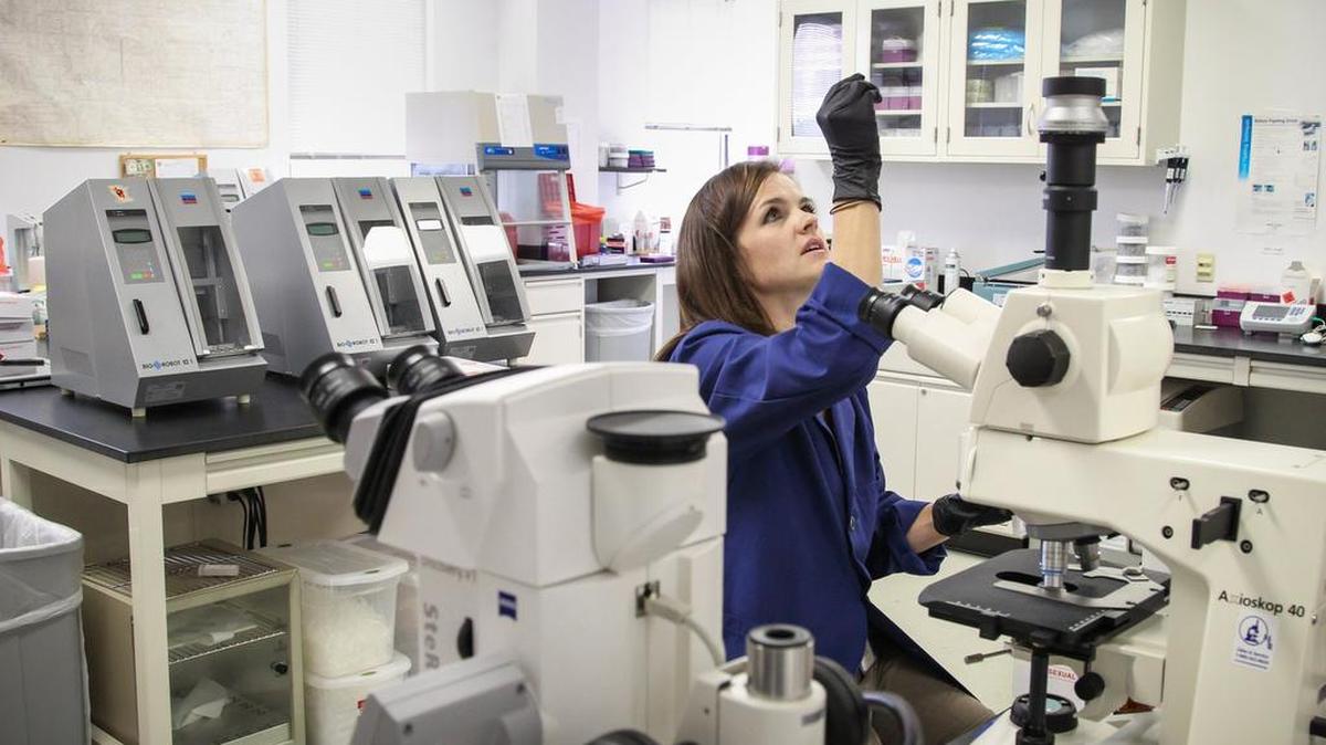 The Richland County Sheriff’s Department crime lab, where DNA analyst Rachel Grant works, might expand and move to a new location in early 2018.
