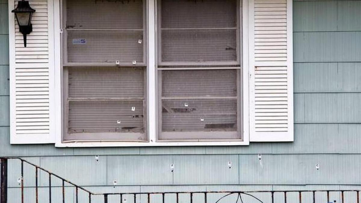 A 14-year-old girl was fatally wounded Sunday night in a spray of bullets in this Macon, Georgia, home.
