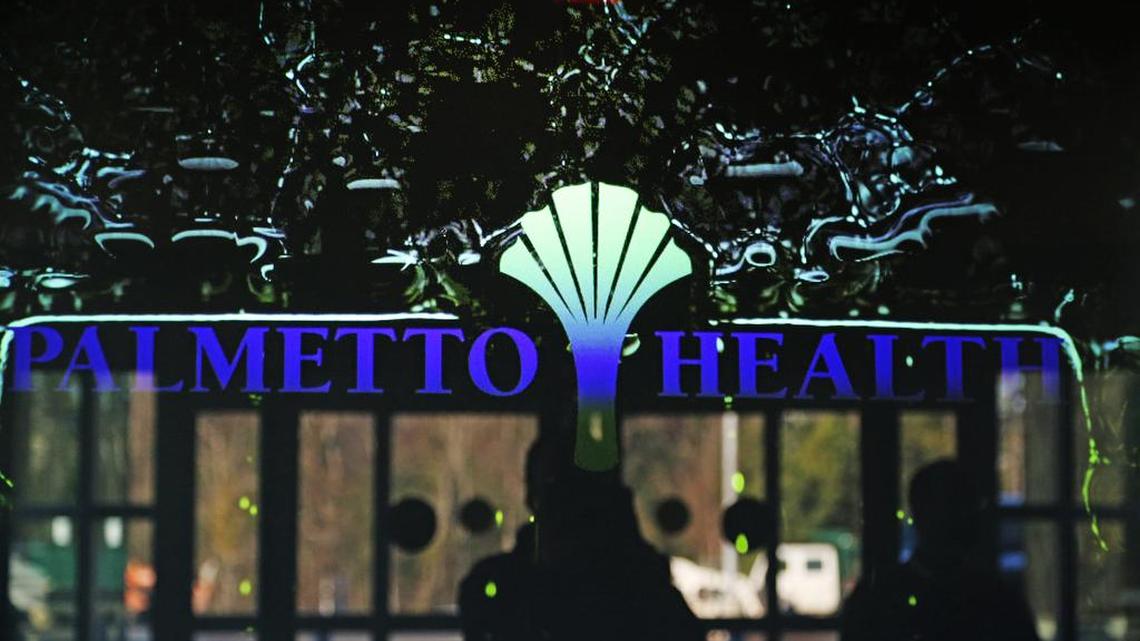 A digital waterfall welcomes visitors to the emergency department at the new Palmetto Health Baptist Parkridge hospital.