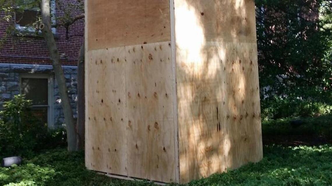 Confederate monument ‘boxed’ at county courthouse in Maryland