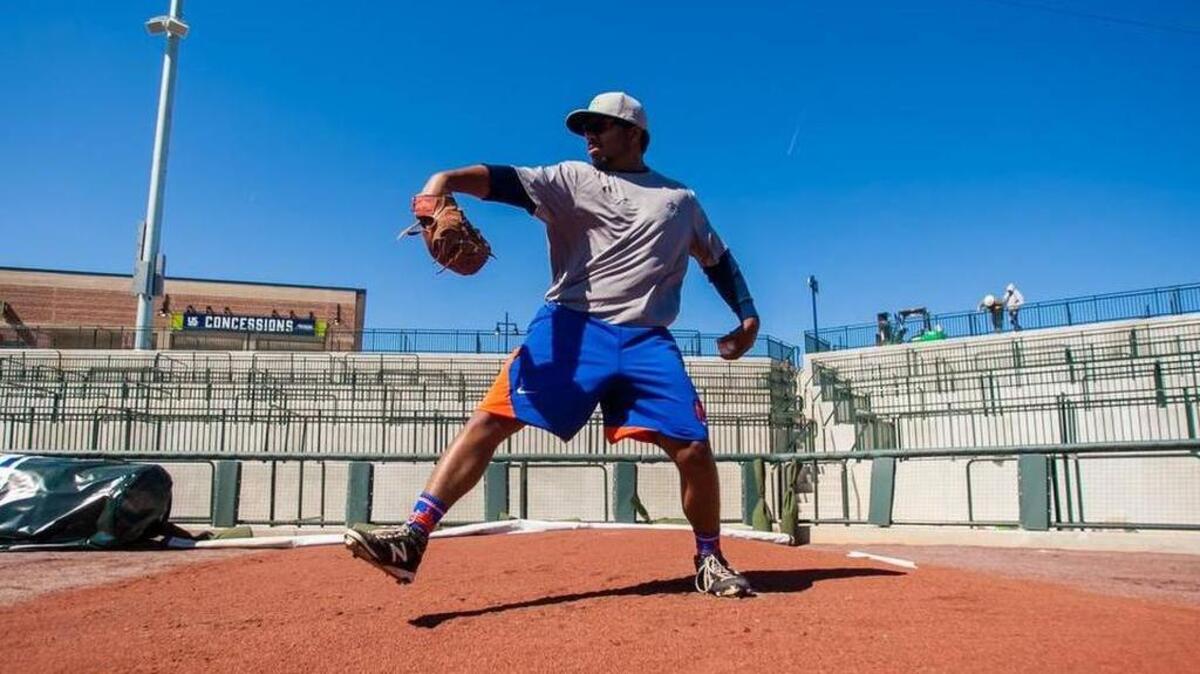 ‘Moderately superstitious’ Fireflies pitcher Seth Davis wears the same undershirt for every game that he’s wore since the 9th grade. But Davis, shown during practice at Spirit Communications Park, isn’t sweating 2016’s only Friday the 13th.