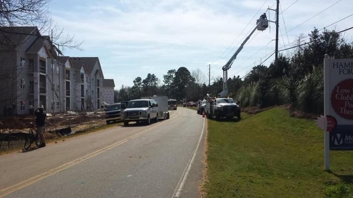 Construction site accient on the 700 block of Greenlawn Drive