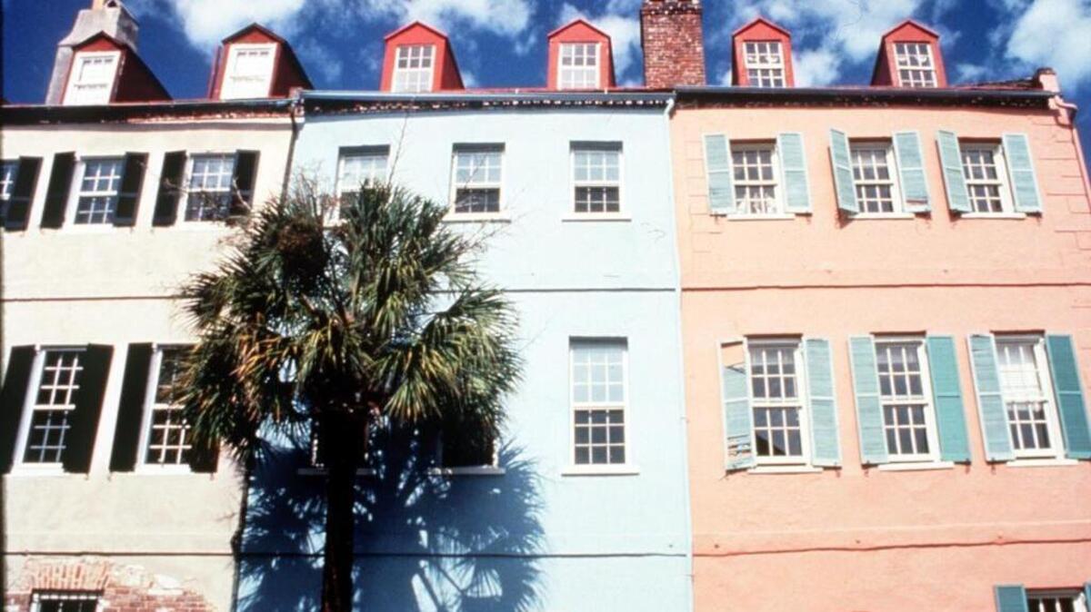 Rainbow Row in Charleston. The city is now the state’s largest, but by fewer than 100 people.