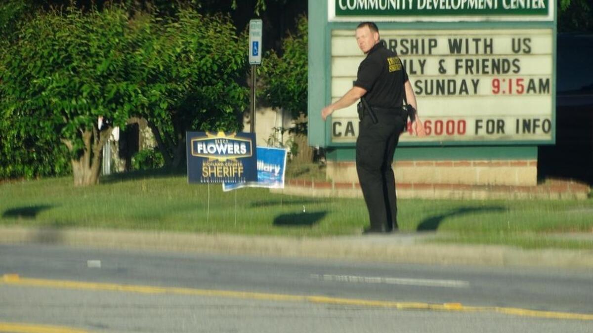 Photograph posted by Richland County Sheriff candidate James Flowers on his Facebook page