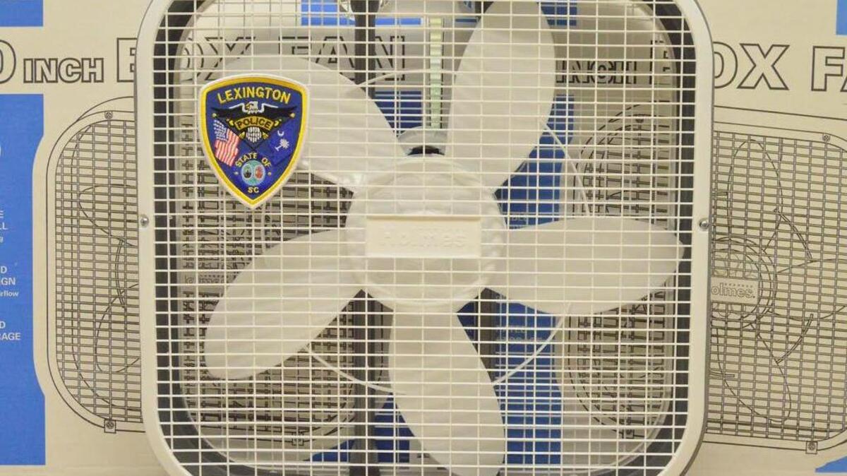 Box fans are being collected by Lexington police and donated to town residents.