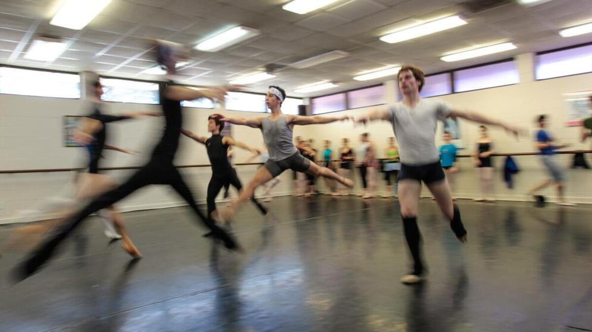Columbia Classical Ballet Co. is facing more cuts in funding from City Council. Here, dancers rehearse for a performance earlier this year.