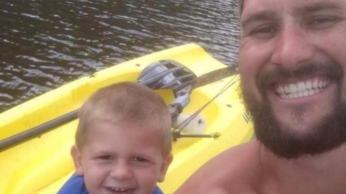 Wade Epting, pictured here with his son, Ayden, was killed in a crash in Lexington County on Wednesday with his brother, Harley.