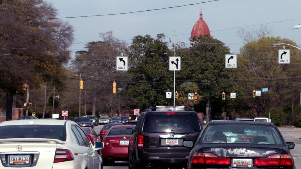 Inbound traffic on Bull Street near Victoria and Franklin streets could be a headache for the next month as crews work on a citywide stormwater infrastructure project.