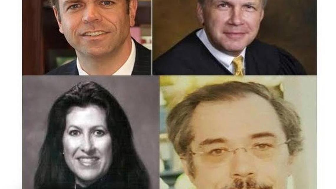 Top left, John Few, top right, Bruce Williams, lower left Aphrodite Konduros lower right, Ralph Anderson.