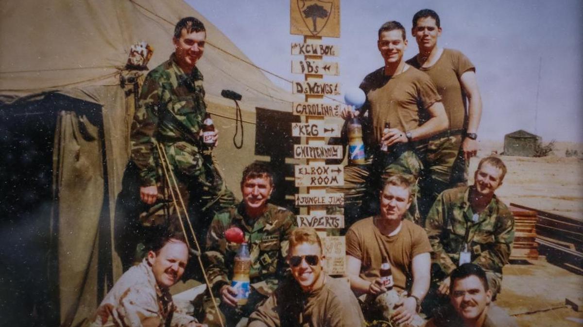 On the 25th anniversary of the first Gulf War, we talk with several veterans of that conflict about their perspectives. Log-base "Charlie" Saudi/Iraq border.