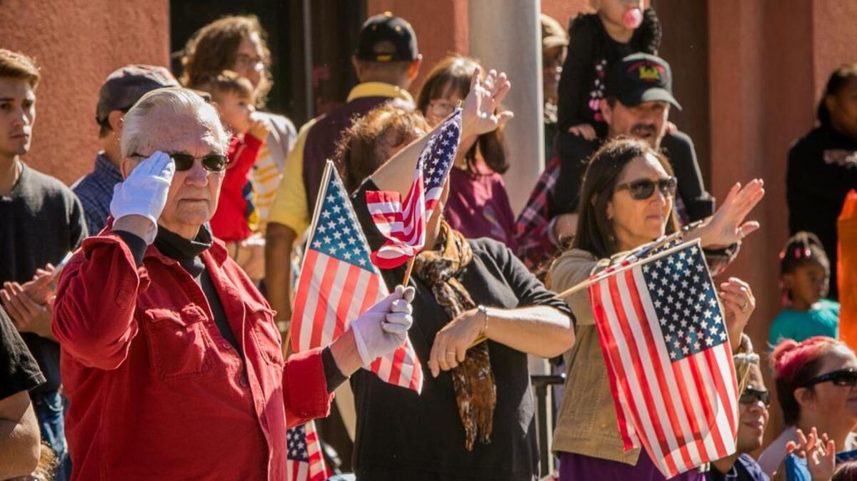FILE PHOTO: Thousands lined Sumter street in November 2015 to show their appreciation of the veterans and to celebrate Veterans Day at the City of Columbia's 37th Annual Veterans Day Parade .