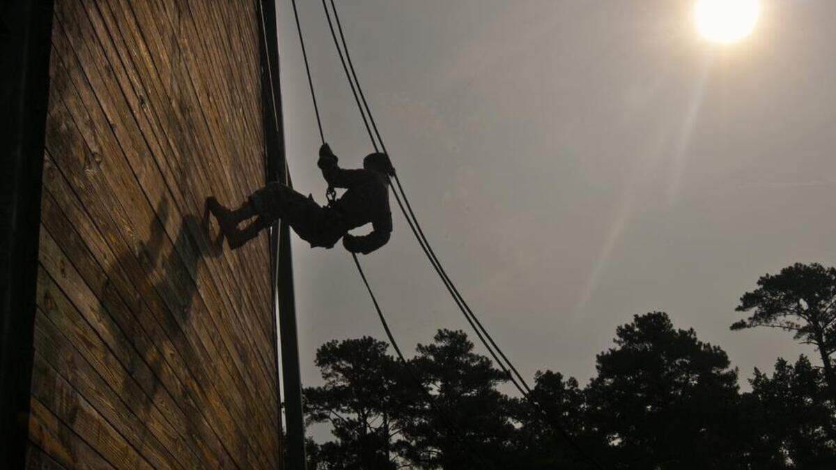 
FILE PHOTO: Solidiers train at Columbia’s Fort Jackson.
