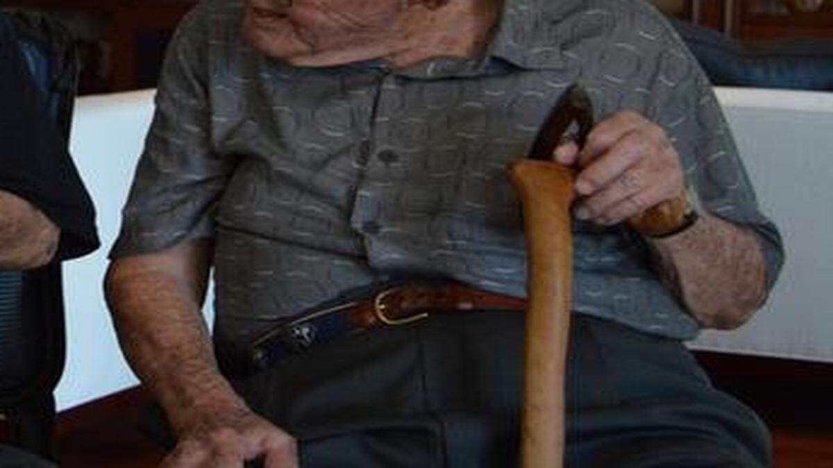 
Joseph Beale of Columbia, SC, right, listens as Max Massey recalls the war they endured together.
