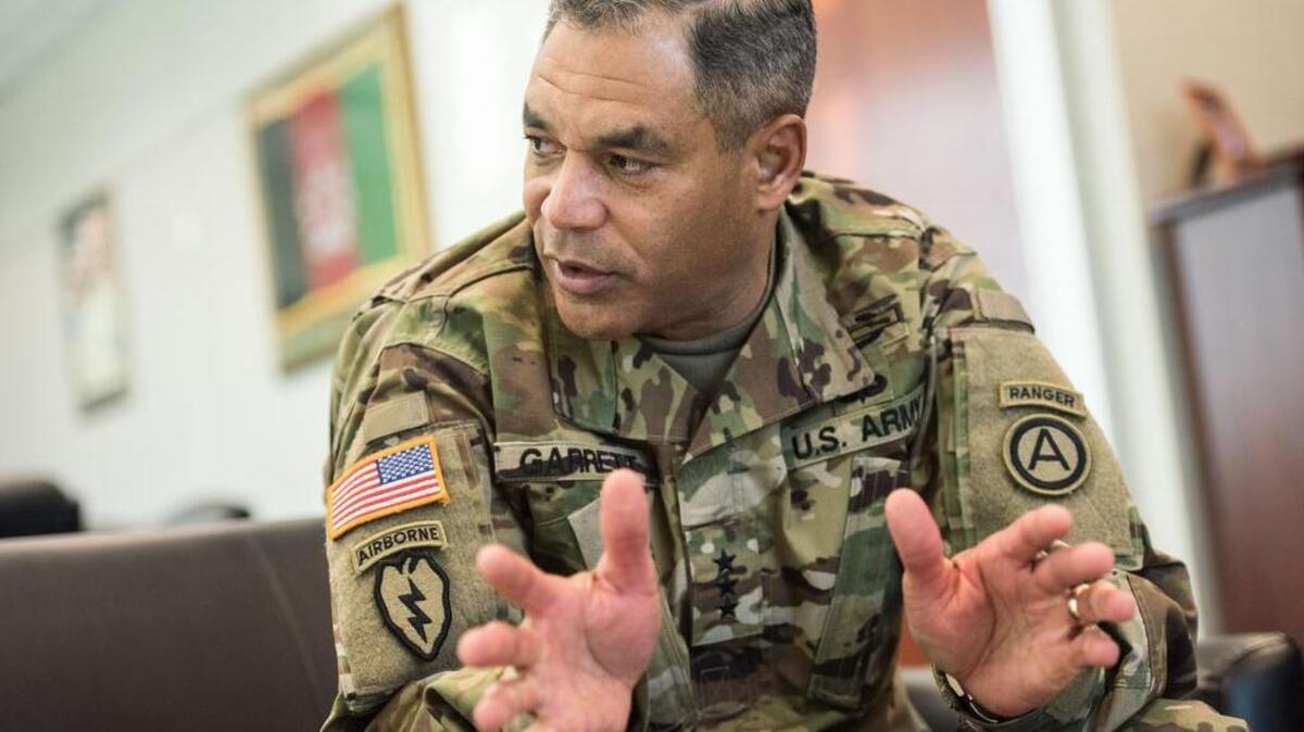 Lt. Gen. Michael Garrett, commander of U.S. Army Central, talks about its support operations: “Look at the movement of terrorist and violent extremists in the region back to the United States ... We do think we have reduced that flow.”