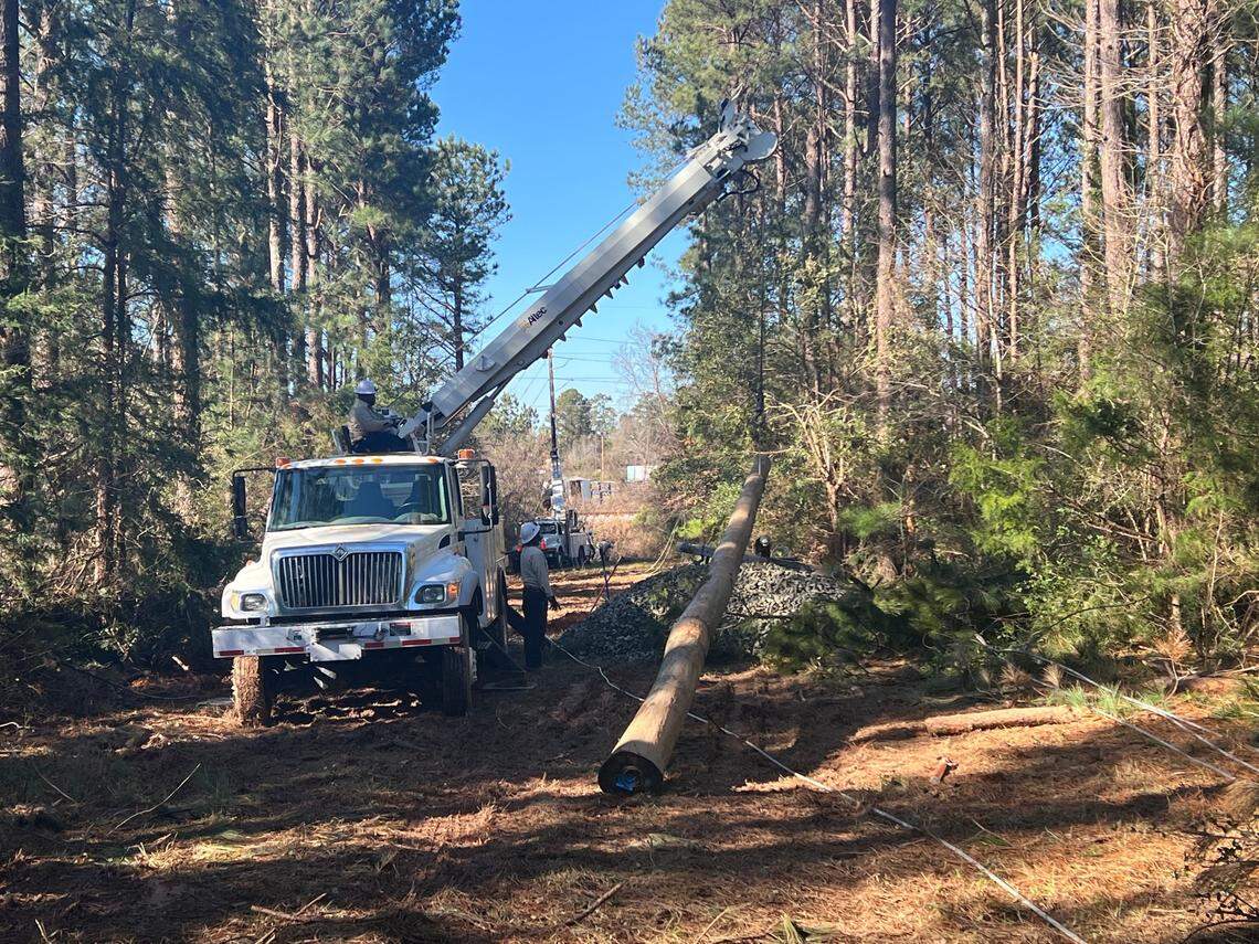 Tornado damage in Fairfield County from storms that rolled through the area Dec. 29, 2024.