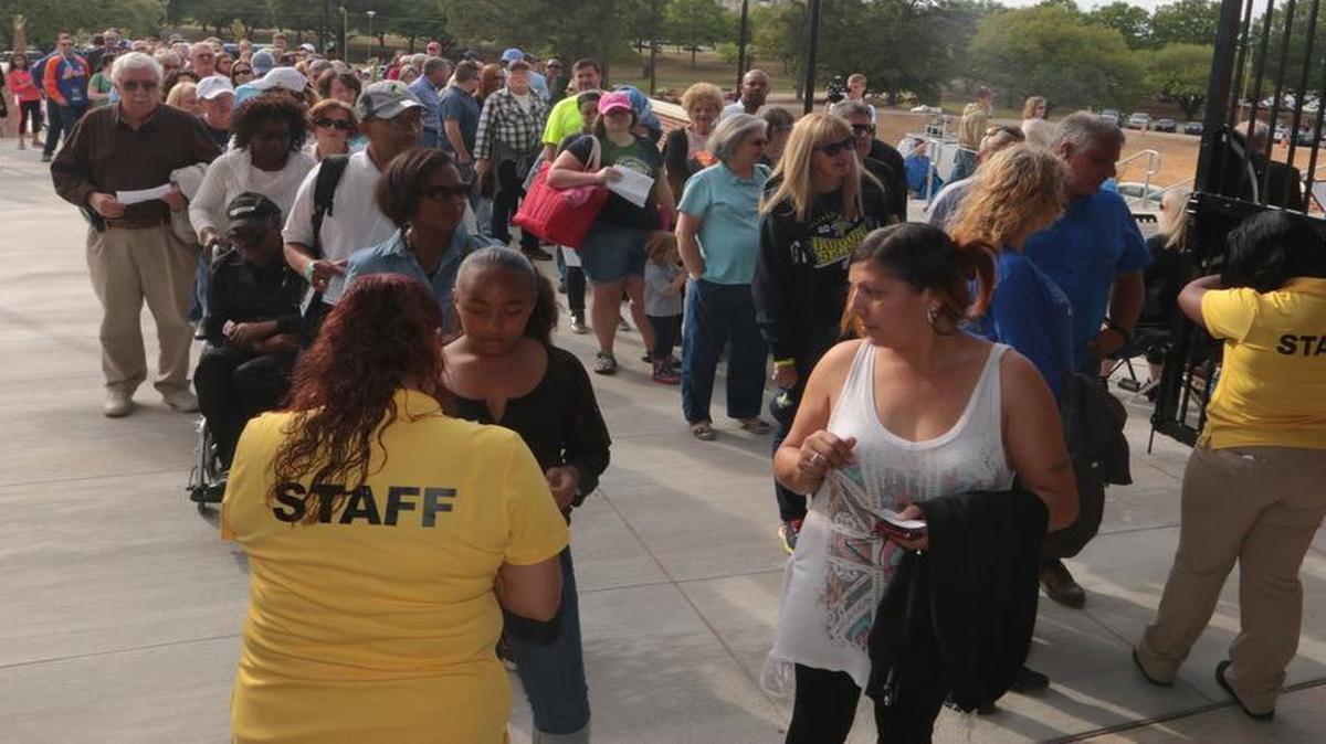 The gates open at Spirit Communications Park for the Columbia Fireflies home opener.