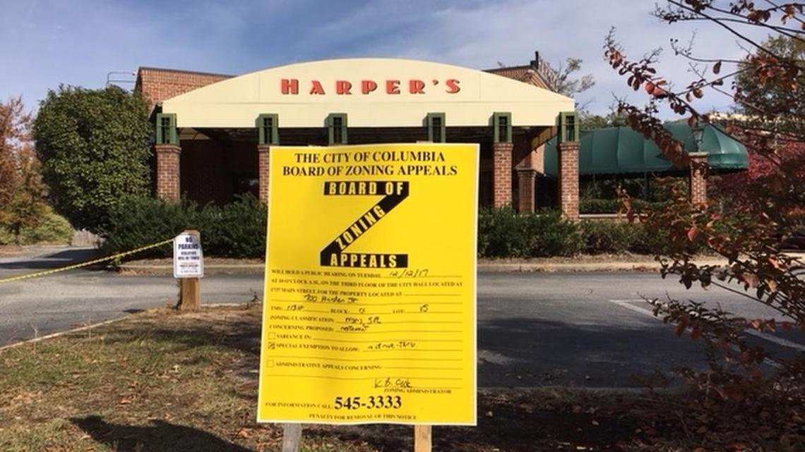 Zaxby’s wants to open a restaurant with a drive-through window at the former Harper’s Restaurant in Five Points.