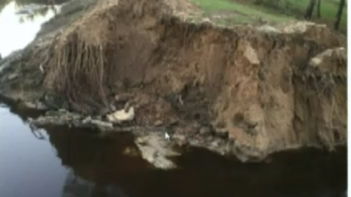 The Graham Mill Pond dam in Horry County blew out during Hurricane Matthew. It’s one of at least 21 dams that failed during the October 2016 storm, according to the S.C. Department of Health and Environmental Control