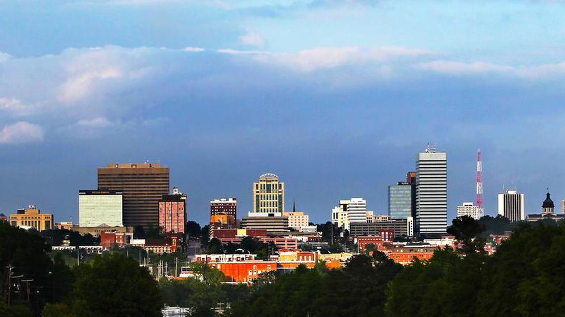 The Columbia skyline