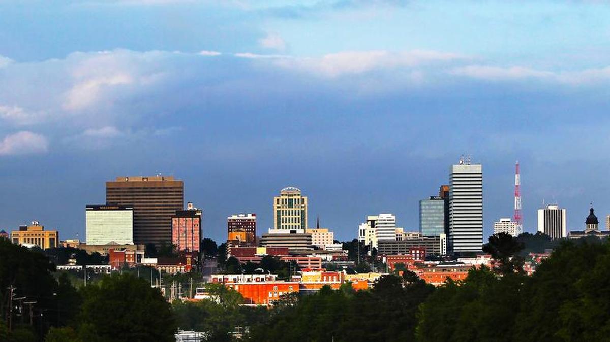 The Columbia skyline