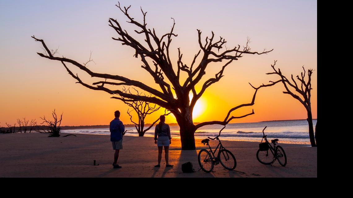
Bike or hike at Hunting Island State Park near Beaufort.
