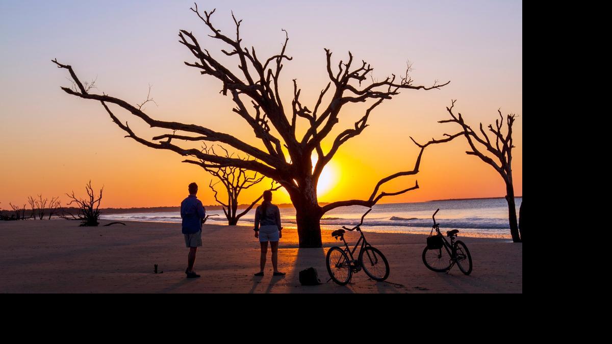 
Bike or hike at Hunting Island State Park near Beaufort.
