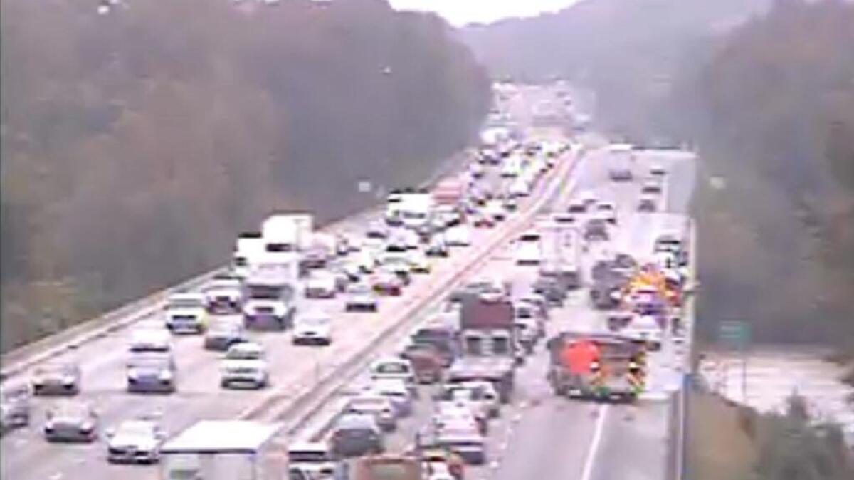 Eastbound I-20 SCDOT traffic cam near Broad River
