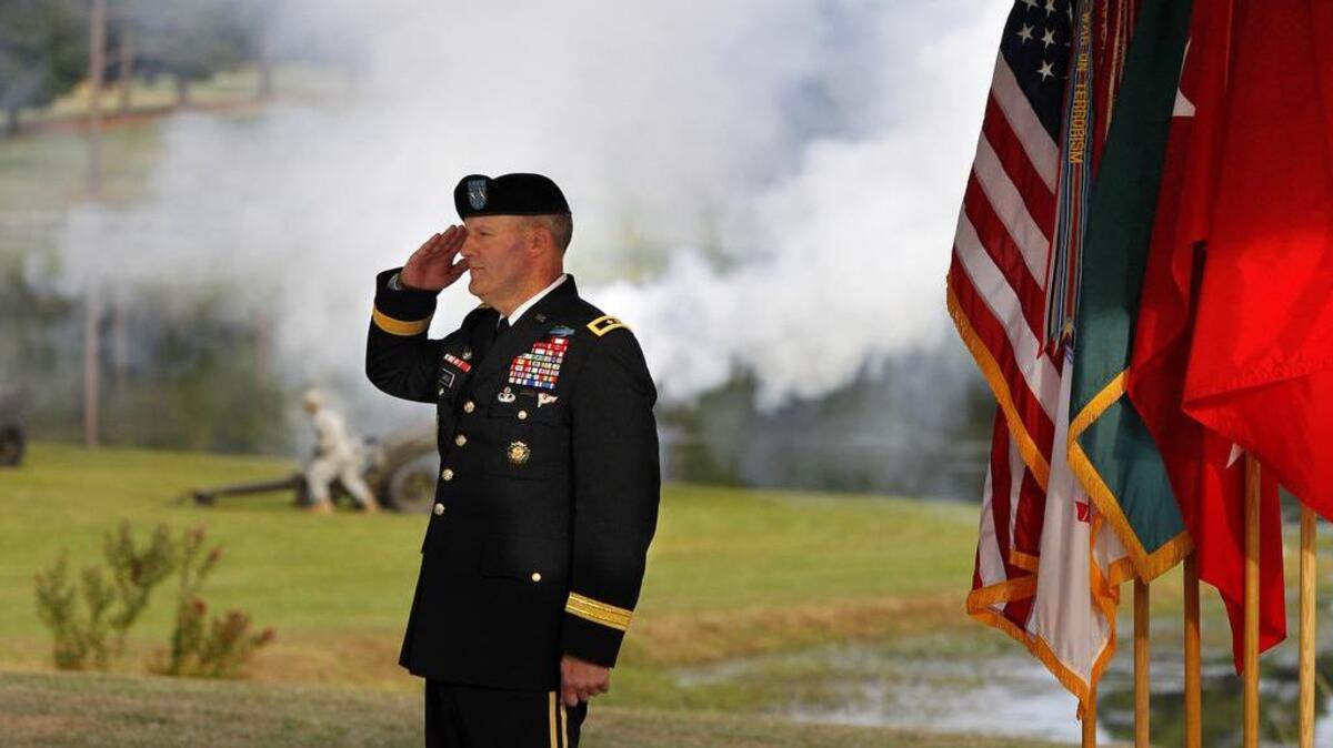 Brig. Gen. John "Pete" Johnson received his second star representing the insignia of his new rank of major general in August. He is Fort Jackson’s 49th commanding general.