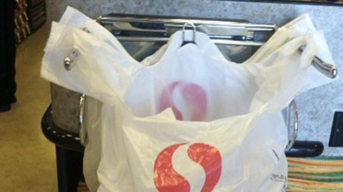 Single use plastic bags are convenient ways for shoppers to carry groceries, but environmentalists say such sacks litter the environment and choke wildlife that try to mistakenly eat the bags