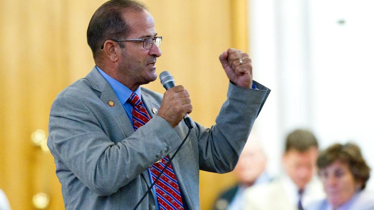 Rep. Michael Speciale during a 2014 N.C. House debate.