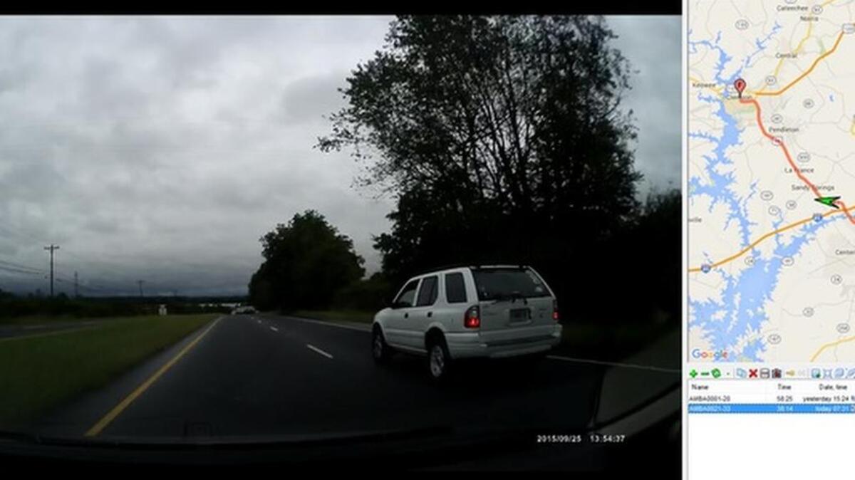 
A screenshot of the free software that reads the video, GPS and other data recorded by your cameraa
