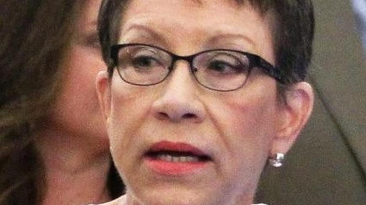 Cathy Novinger, speaking at a State House news conference in 2015.