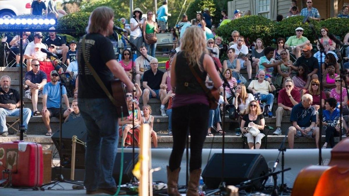 Concerts at the amphitheater on the Riverwalk in West Columbia are popular.