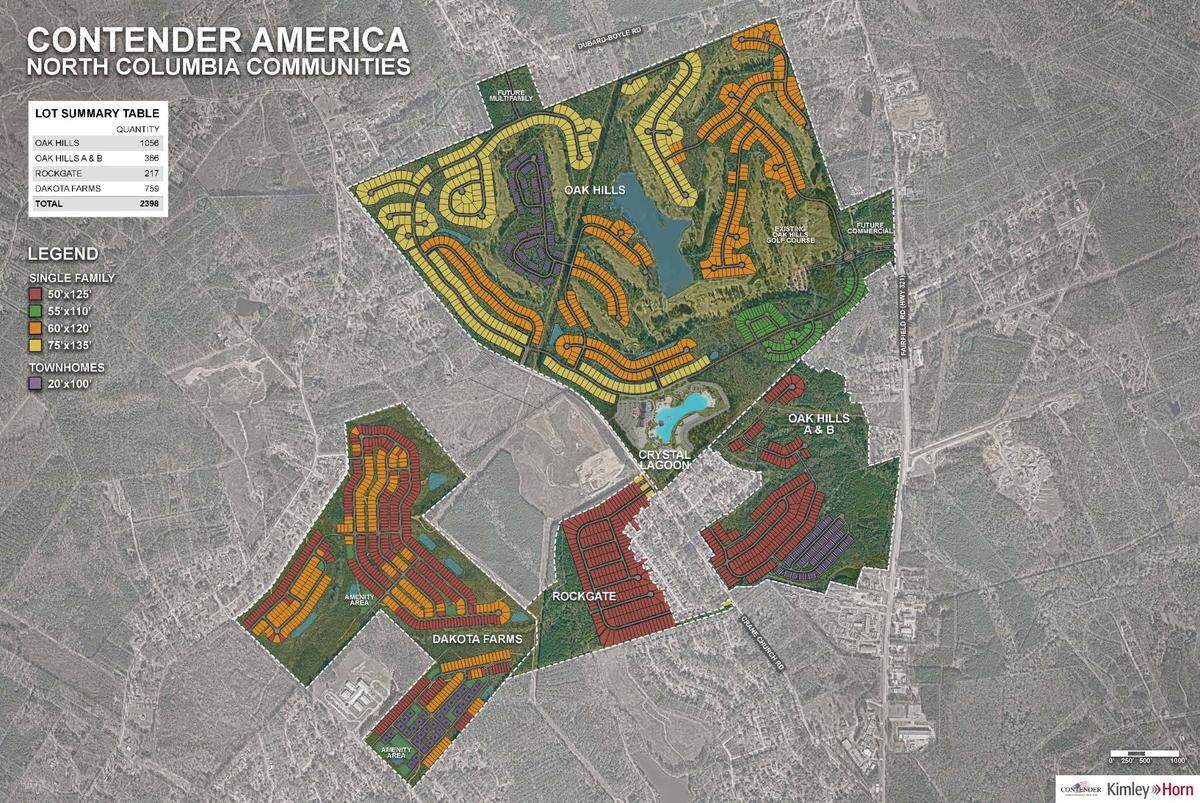 A man-made beach and swimming lagoon is coming to Columbia as part of a large subdivision project north of I-20. Greenville-based private equity firm Broadstreet and the Miami-based company Crystal Lagoons are behind the project. More than 1,000 homes are in the new Oak Hills subdivision.