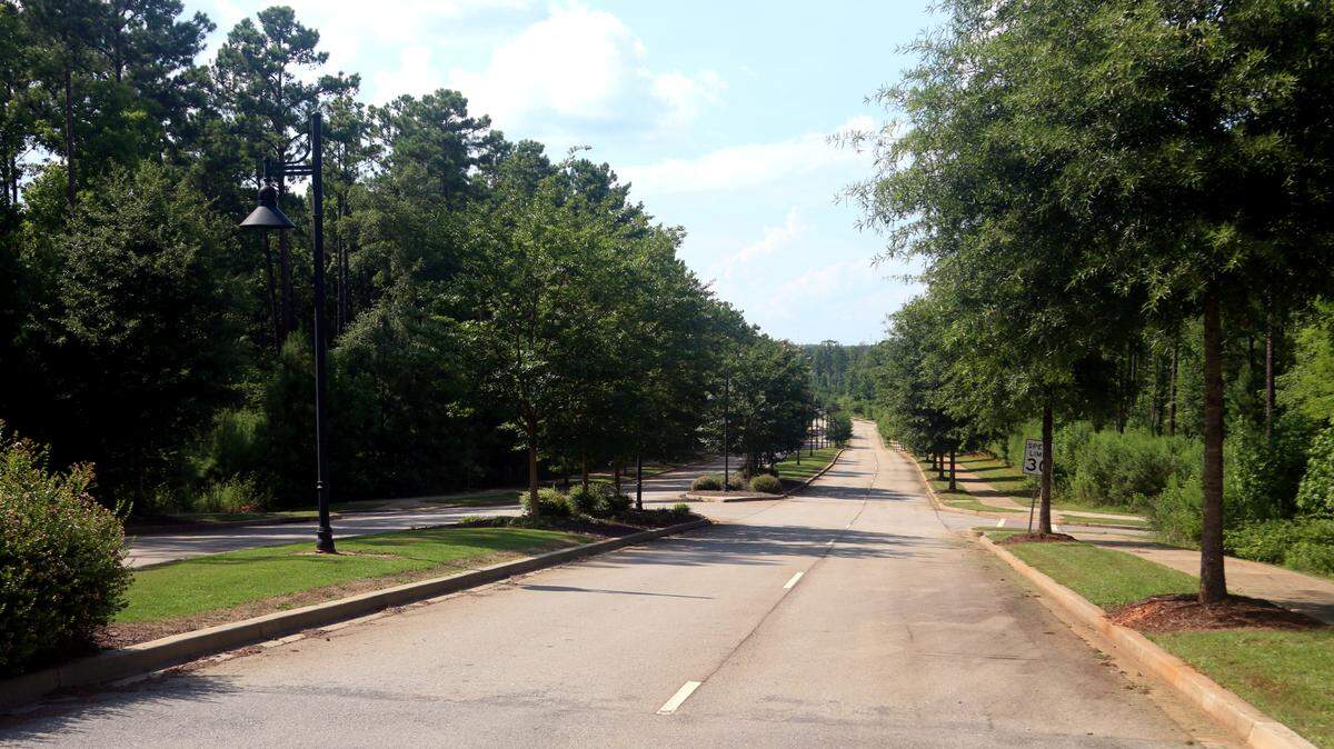 Four lanes run through vacant lots in the Brighton development and the attached Chapin Business & Technology Park. July 9, 2024