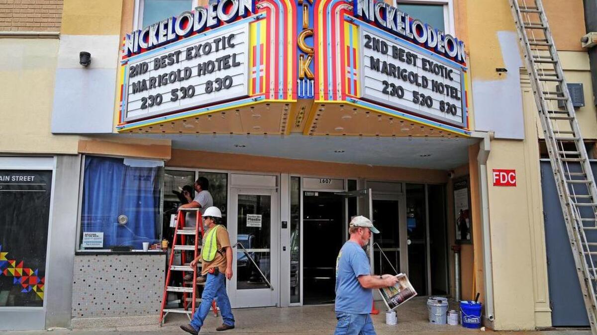 
A new upstairs theater, an elevator and new exterior paint at the Nickelodeon movie house were paid for in part by city H-tax money awarded last year.
