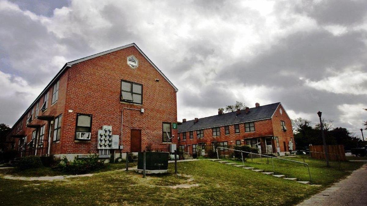 Gonzales Gardens, on Forest Drive in Columbia, is waiting to be torn down. Residents have moved of the complex, one of the oldest affordable housing projects in the nation.