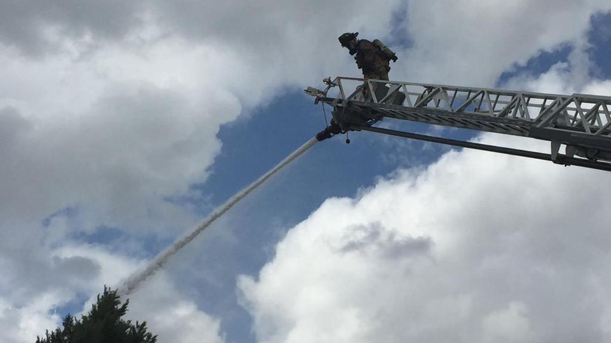 Lexington County fire crews battled a house fire in West Columbia.