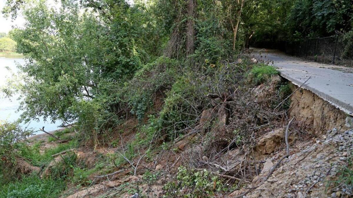 A section of the Cayce-West Columbia Riverwalk was damaged by the flood of 2015. A bridge along the riverwalk was also damaged.