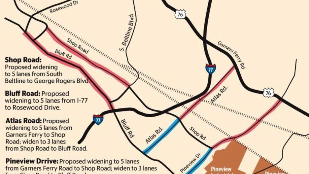 Overview of Shop Road widening plan